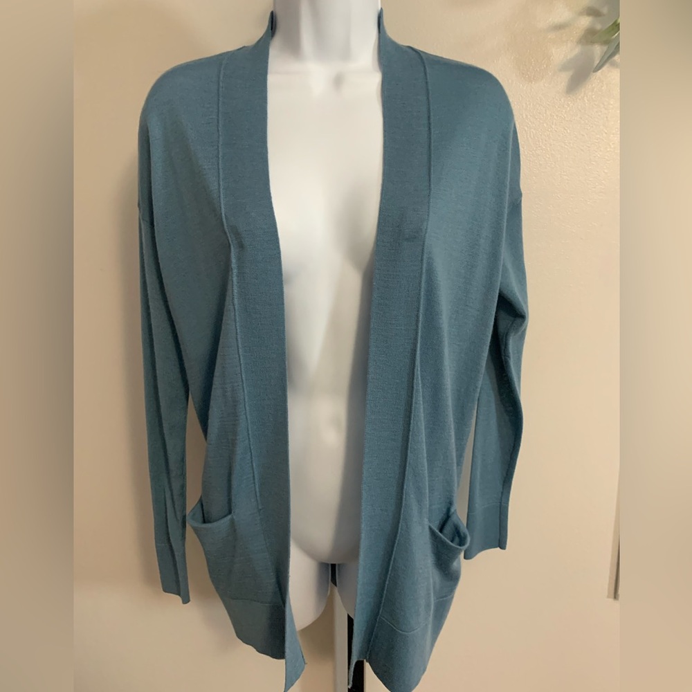 Women's Loft Open Front Cardigan Sweater - Blue